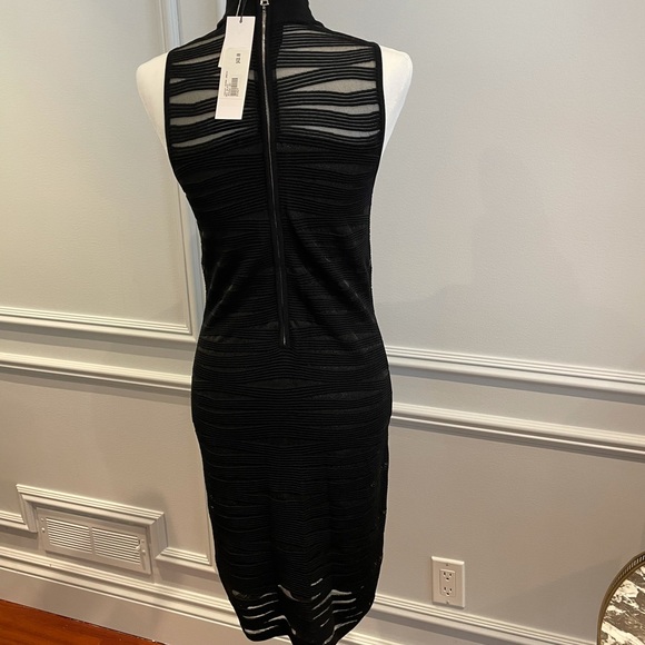 Parker Shadow Stripes ribbed knit body con dress - Picture 9 of 13